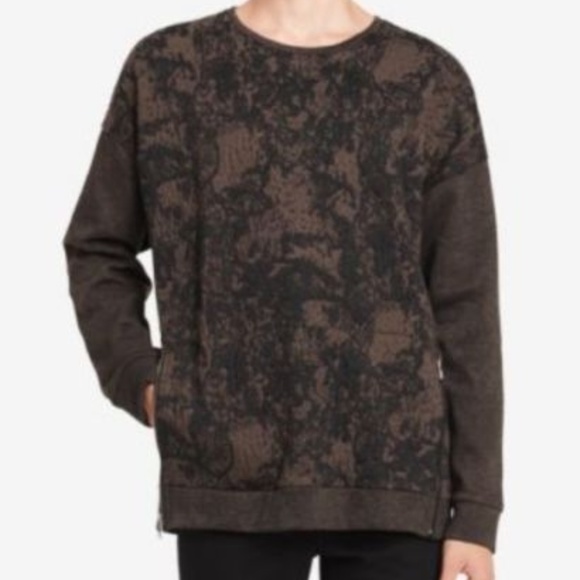 Calvin Klein Other - Men's Printed Oversize zip pockets Sweatshirt Dark